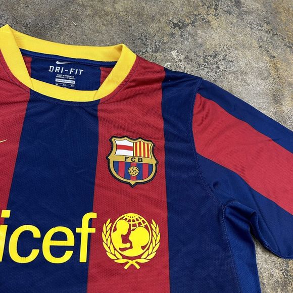 Xavi Barcelona Jersey Home football shirt 2010 - 2011 Nike Dri Fit Mens Size XL - Picture 5 of 10